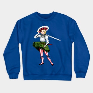 Landsknecht Frau Pin Up Girl Crewneck Sweatshirt